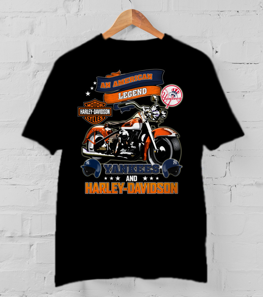 Yankees Harley Davidson An American Legend T-Shirt