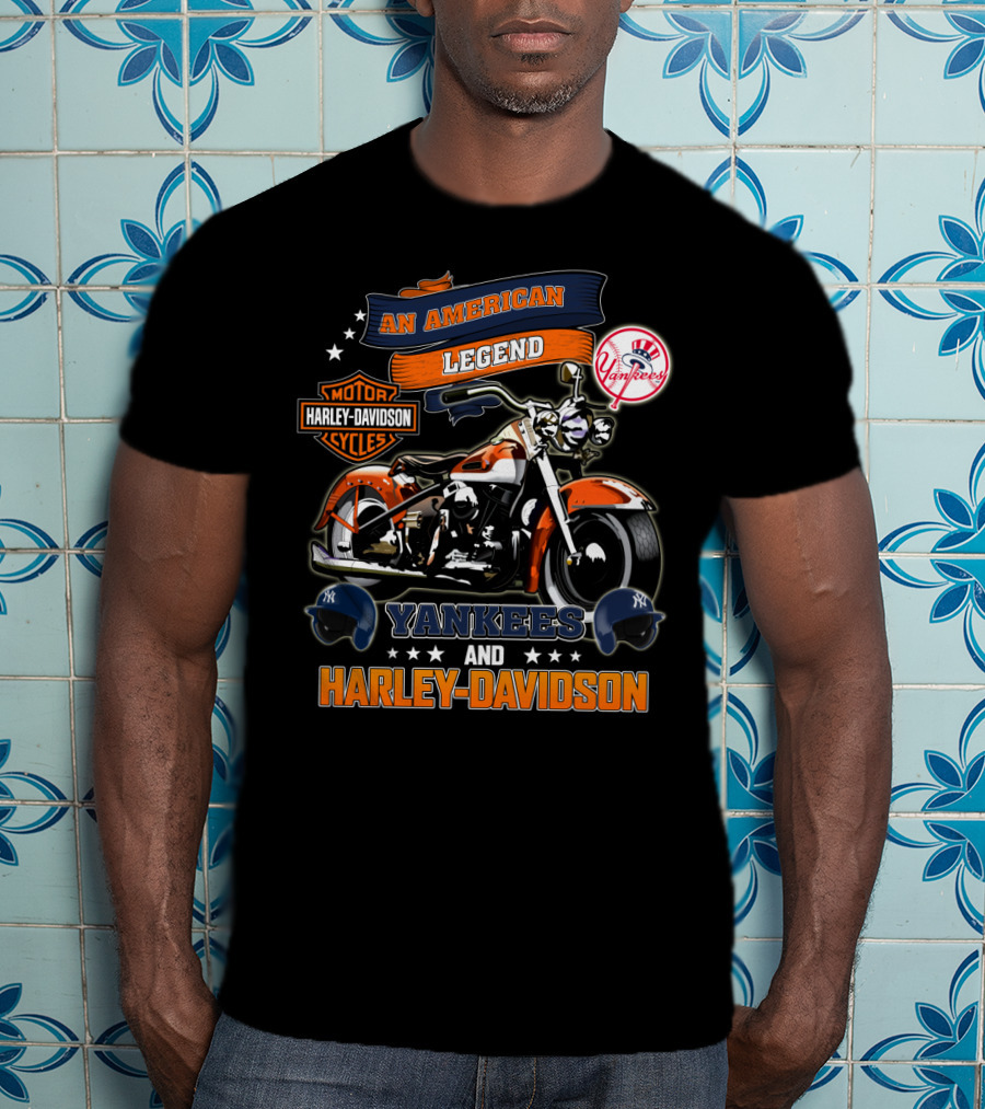 Yankees Harley Davidson An American Legend T-Shirt