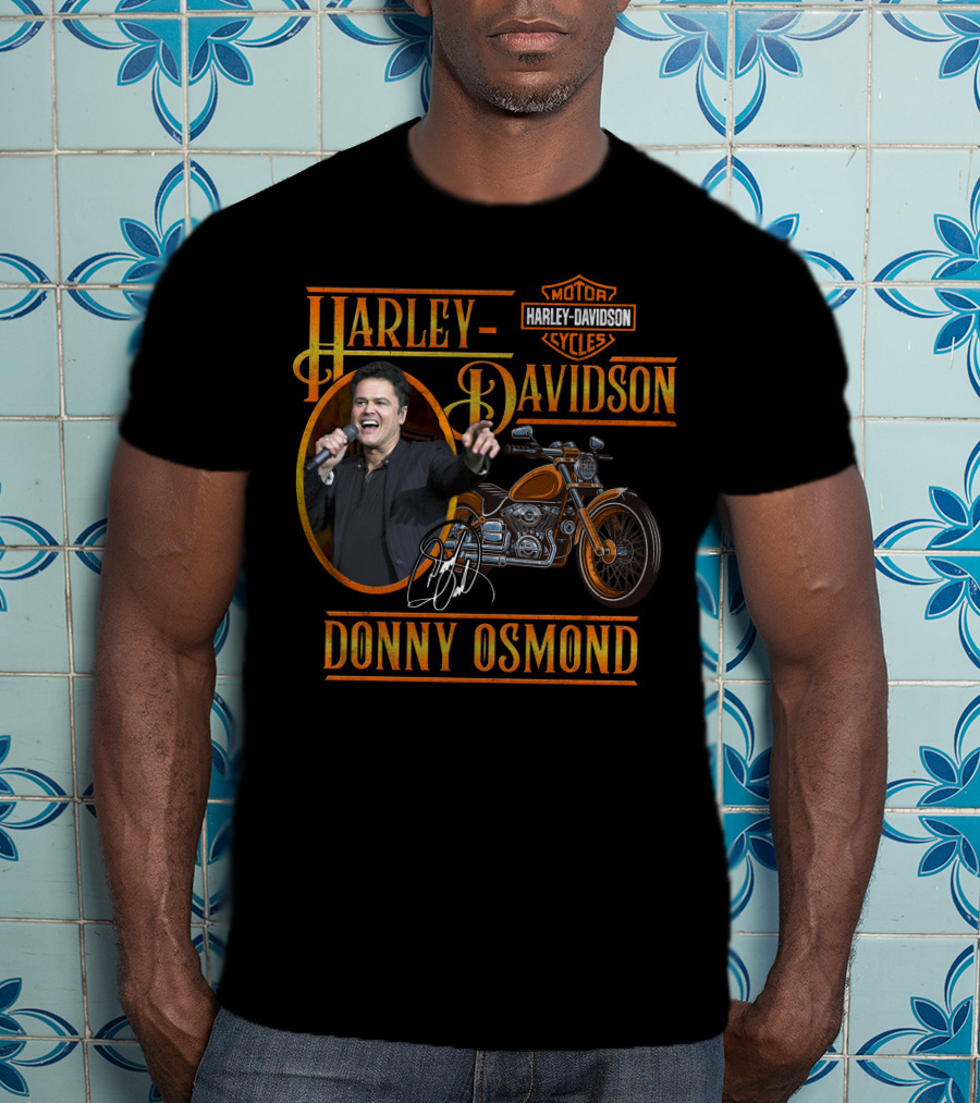 Harley Davidson Motorcycles Donny Osmond T-Shirt
