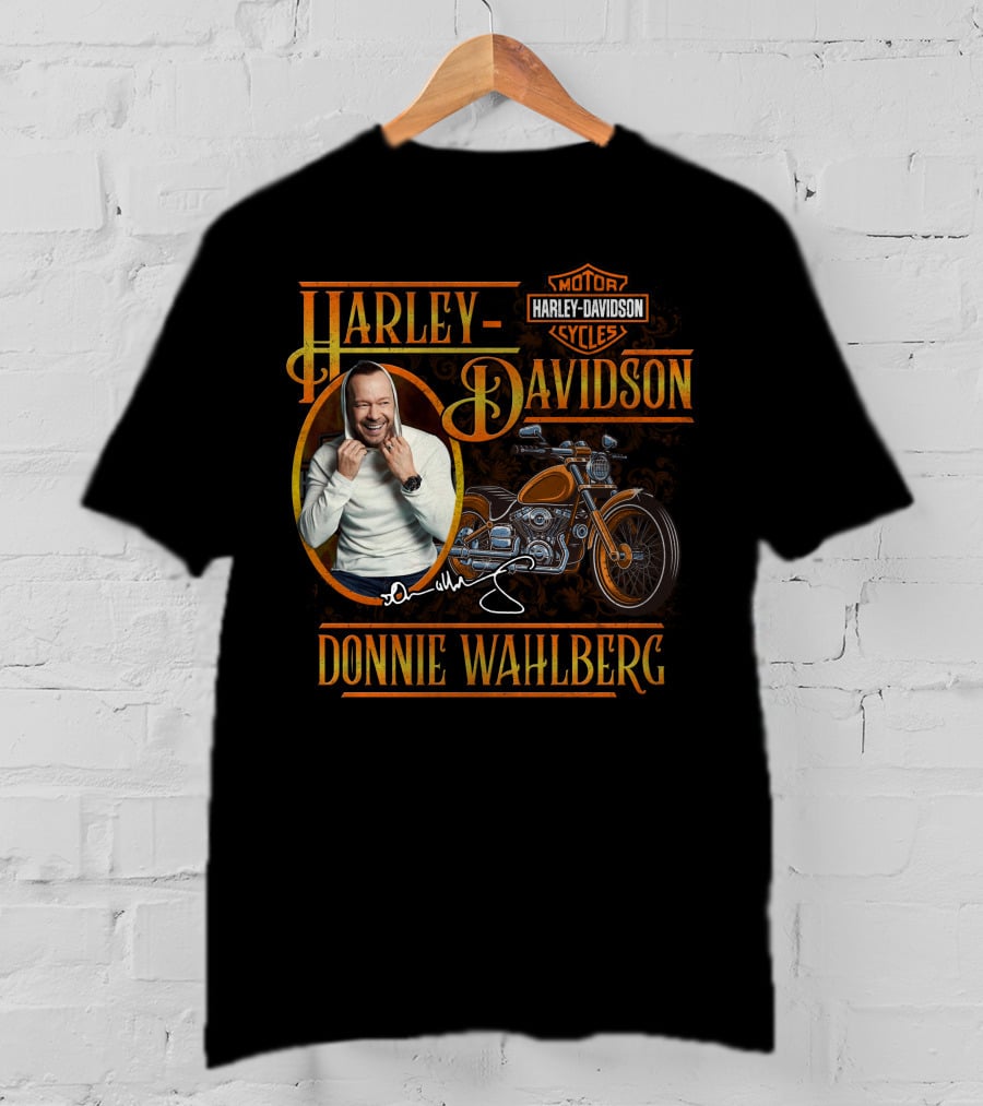 Harley Davidson Donnie Wahlberg Motor Cycles T-Shirt
