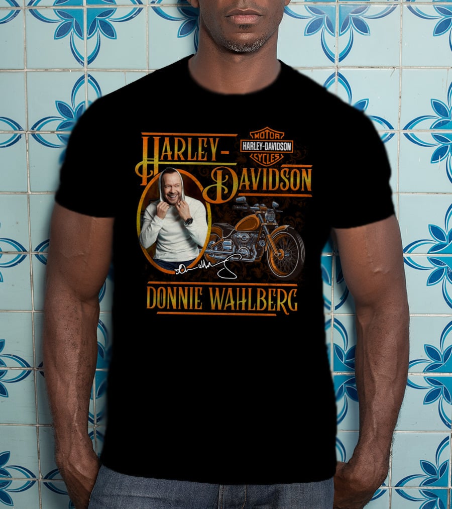 Harley Davidson Donnie Wahlberg Motor Cycles T-Shirt