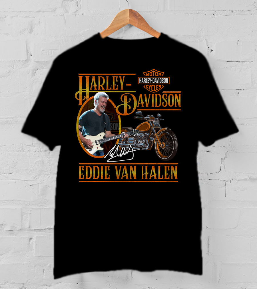 Harley Davidson Motor Cycles Eddie Van Halen T-Shirt