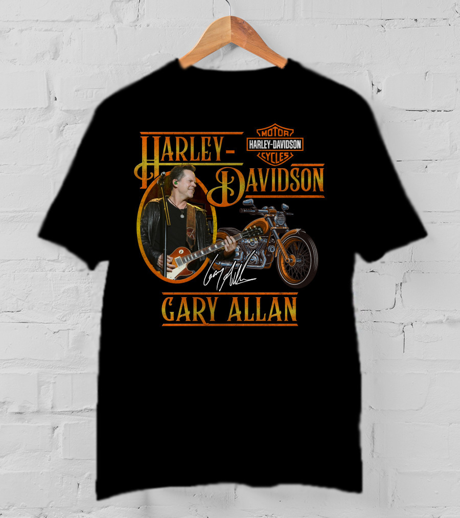 Harley Davidson Motorcycles Gary Allan Signature Edition T-Shirt