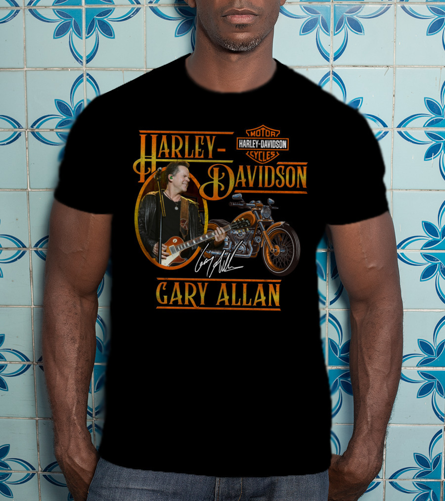 Harley Davidson Motorcycles Gary Allan Signature Edition T-Shirt