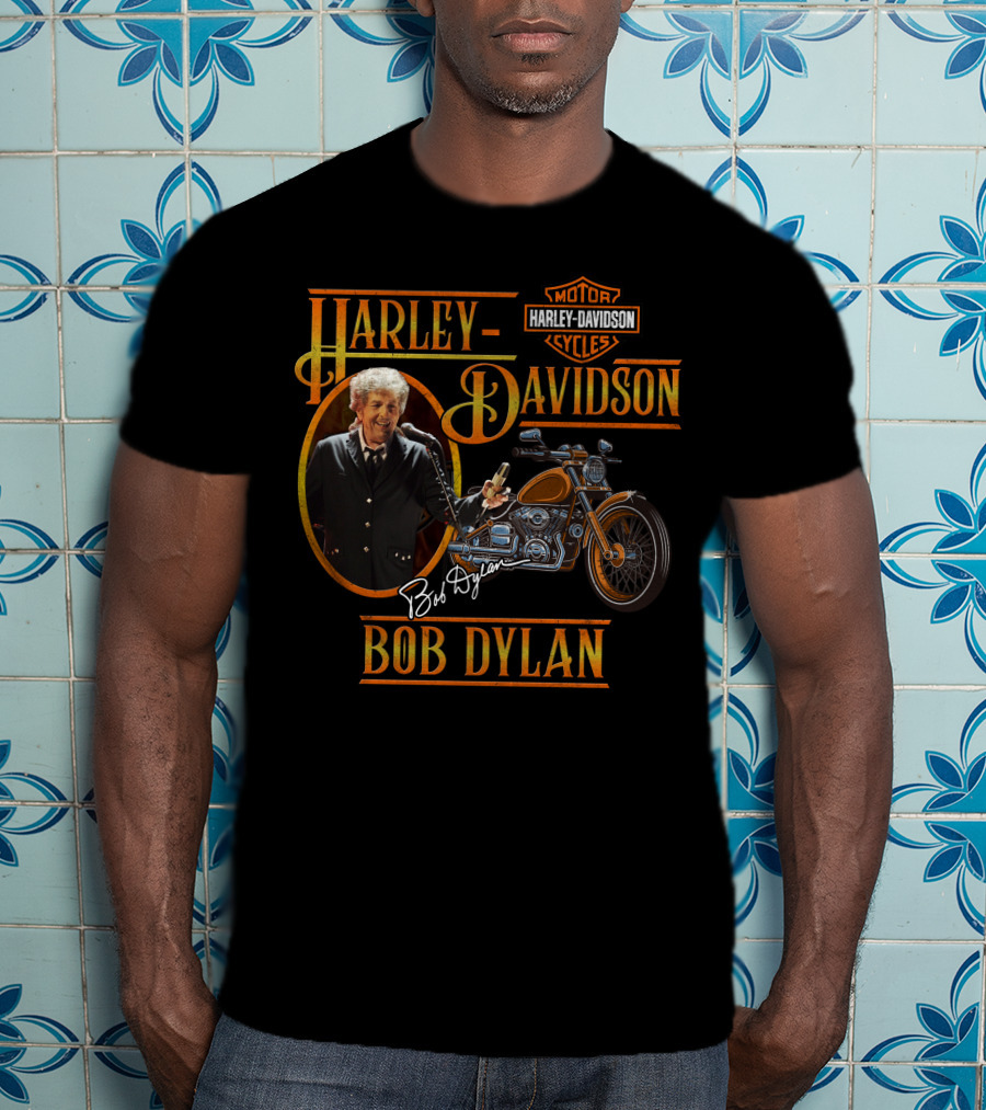 Harley Davidson Bob Dylan Motorcycles T-Shirt