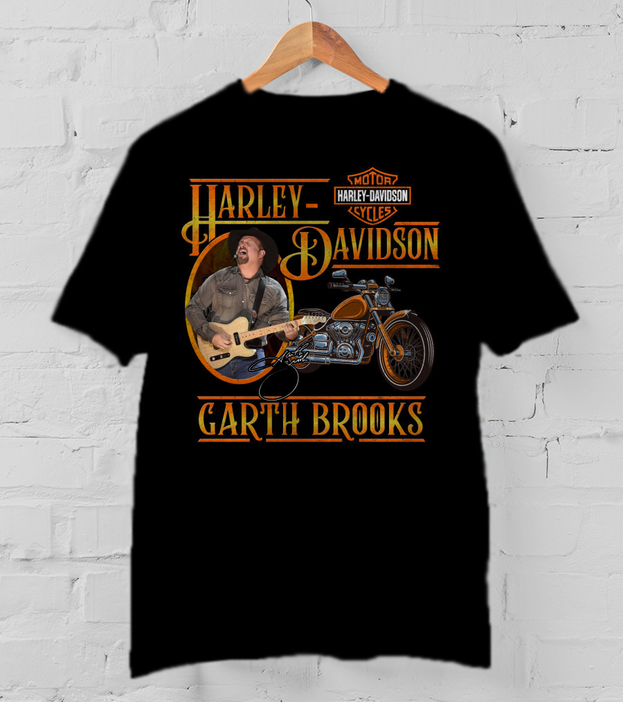 Harley Davidson Garth Brooks Motorcycles T-Shirt