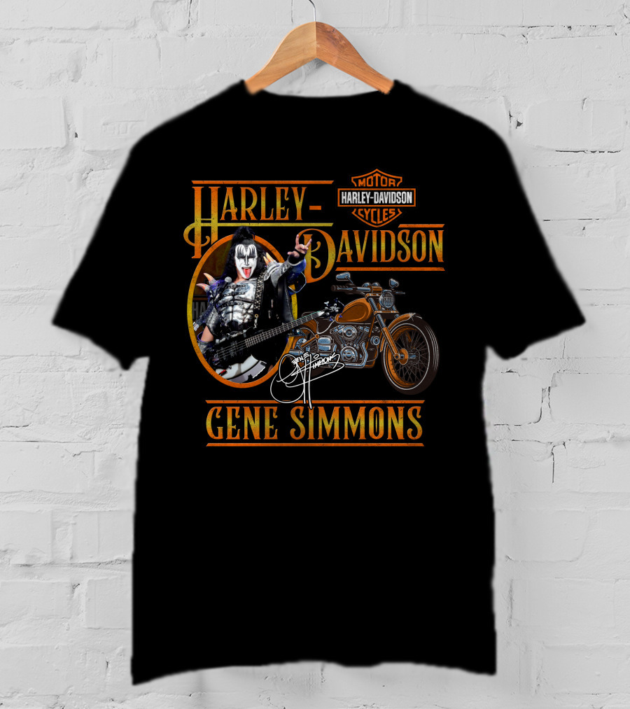 Harley Davidson Gene Simmons Motorcycles T-Shirt