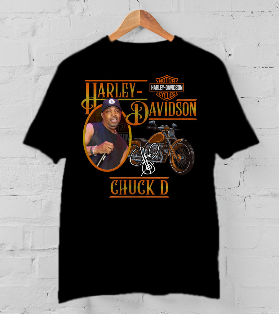 Harley Davidson Motorcycle Chuck D T-Shirt
