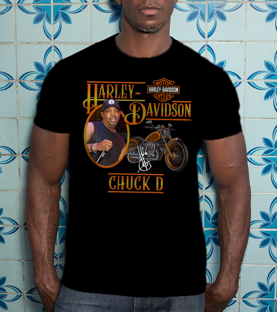 Harley Davidson Motorcycle Chuck D T-Shirt