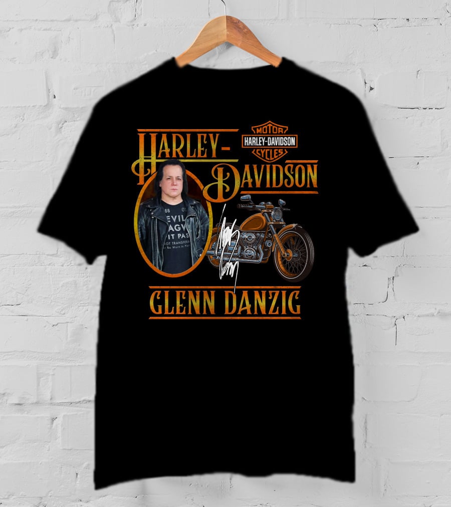 Harley Davidson Glenn Danzig Motorcycle Motorcycles Cycles T-Shirt