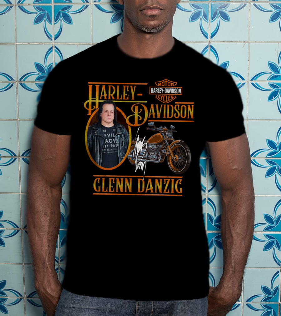 Harley Davidson Glenn Danzig Motorcycle Motorcycles Cycles T-Shirt