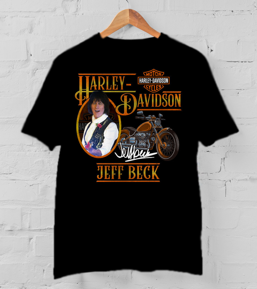 Harley Davidson Jeff Beck Motorcycles Signature T-Shirt