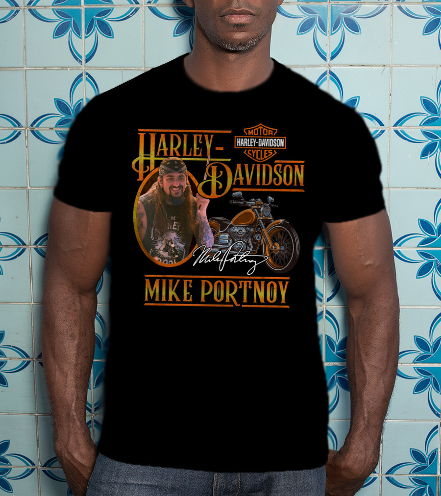Harley Davidson Motor Cycles Mike Portnoy T-Shirt