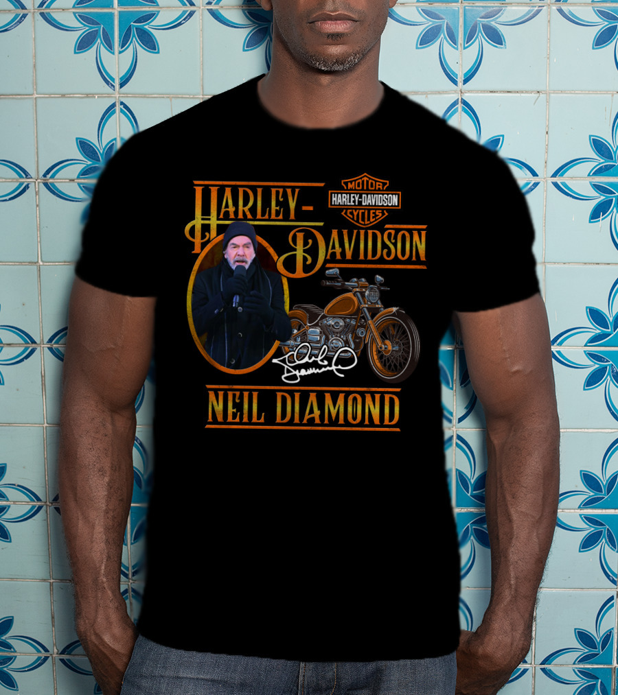 Harley Davidson Neil Diamond Motorcycles T-Shirt