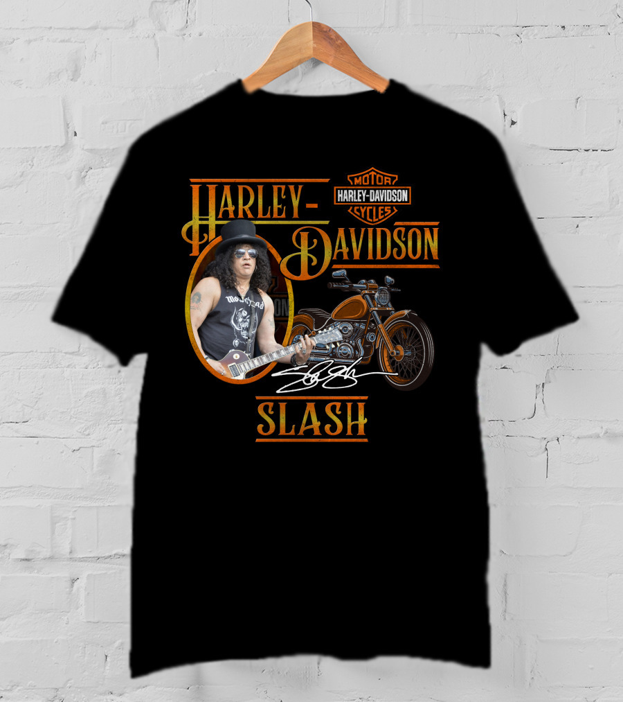 Harley Davidson Motor Cycles Slash T-Shirt