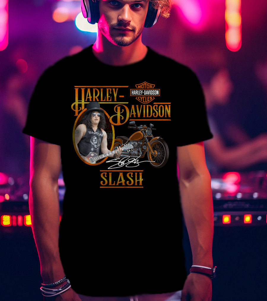 Harley Davidson Motor Cycles Slash T-Shirt