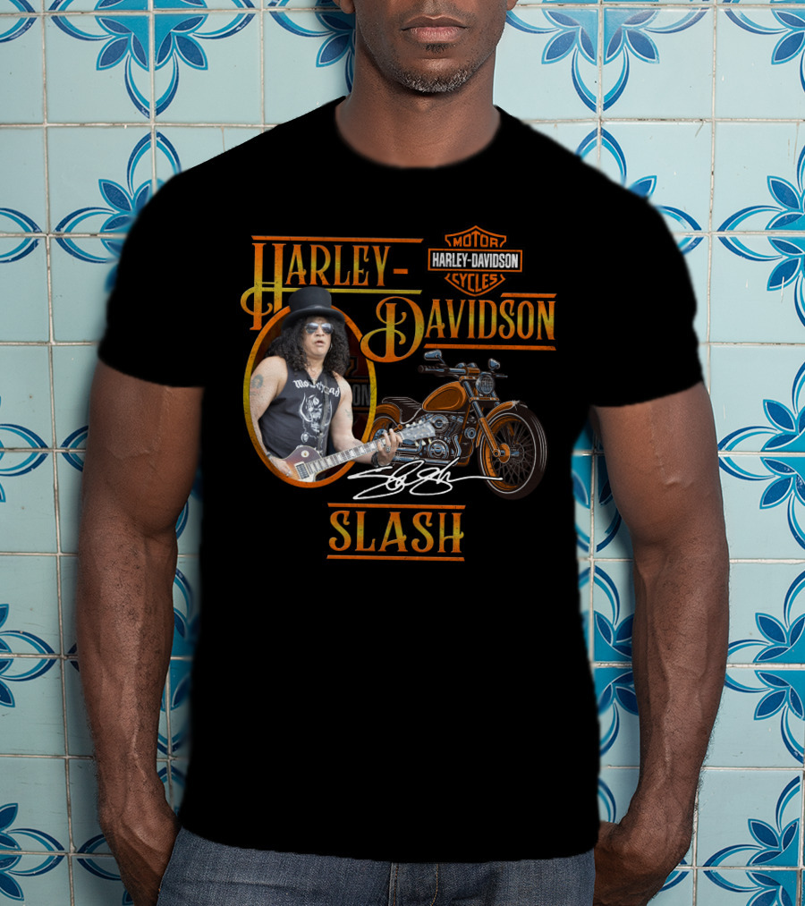 Harley Davidson Motor Cycles Slash T-Shirt