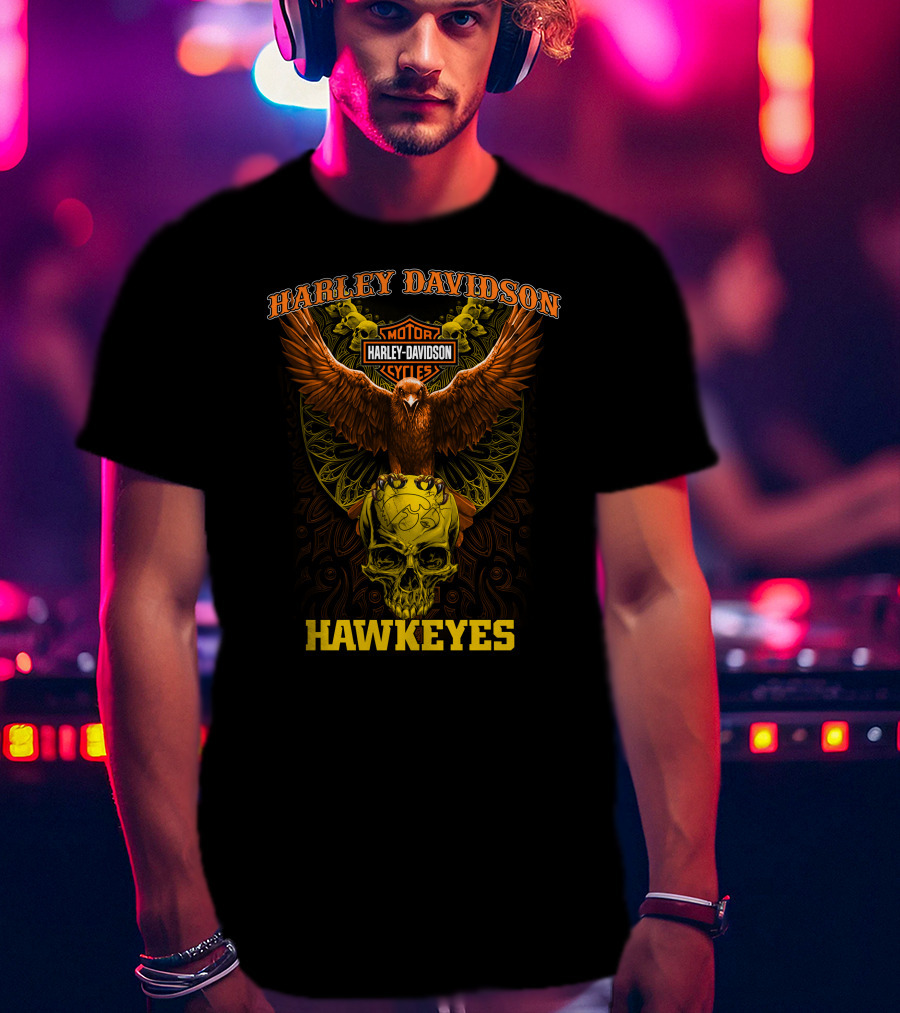 Harley Davidson Motor Hawkeyes Cycles T-Shirt
