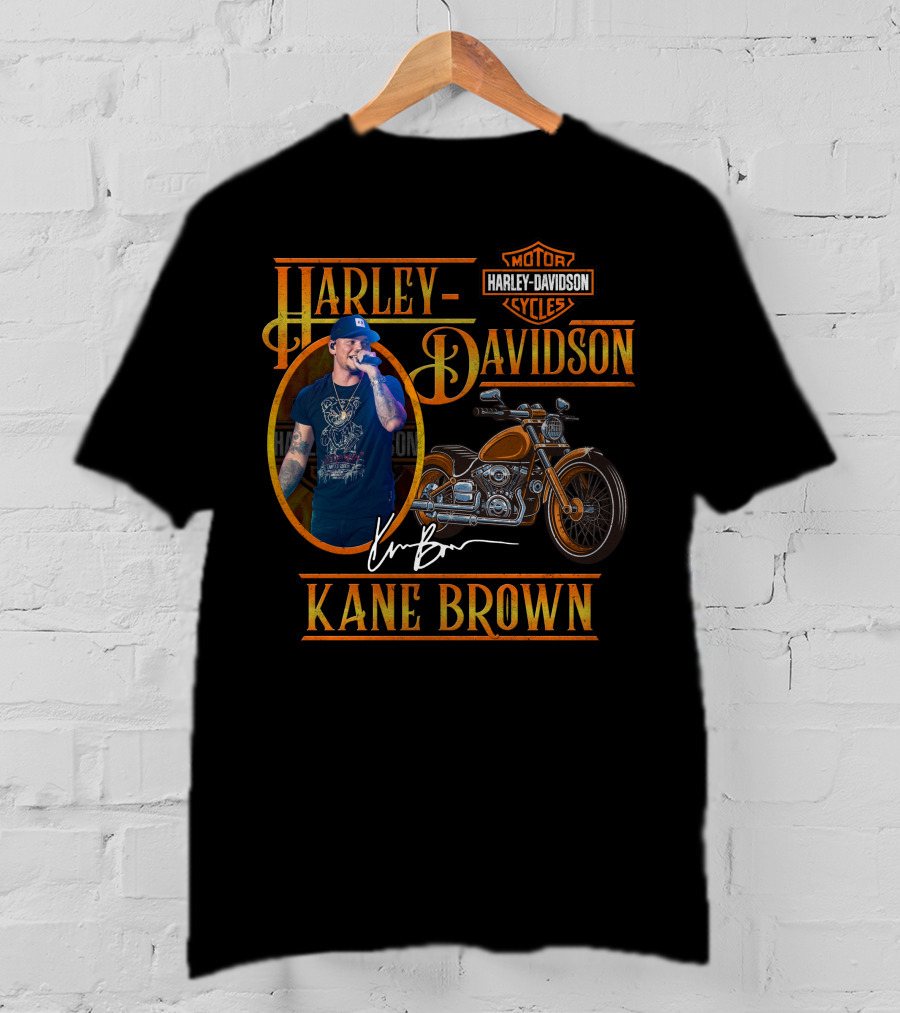 Kane Brown Harley Davidson Motor Cycles T-Shirt