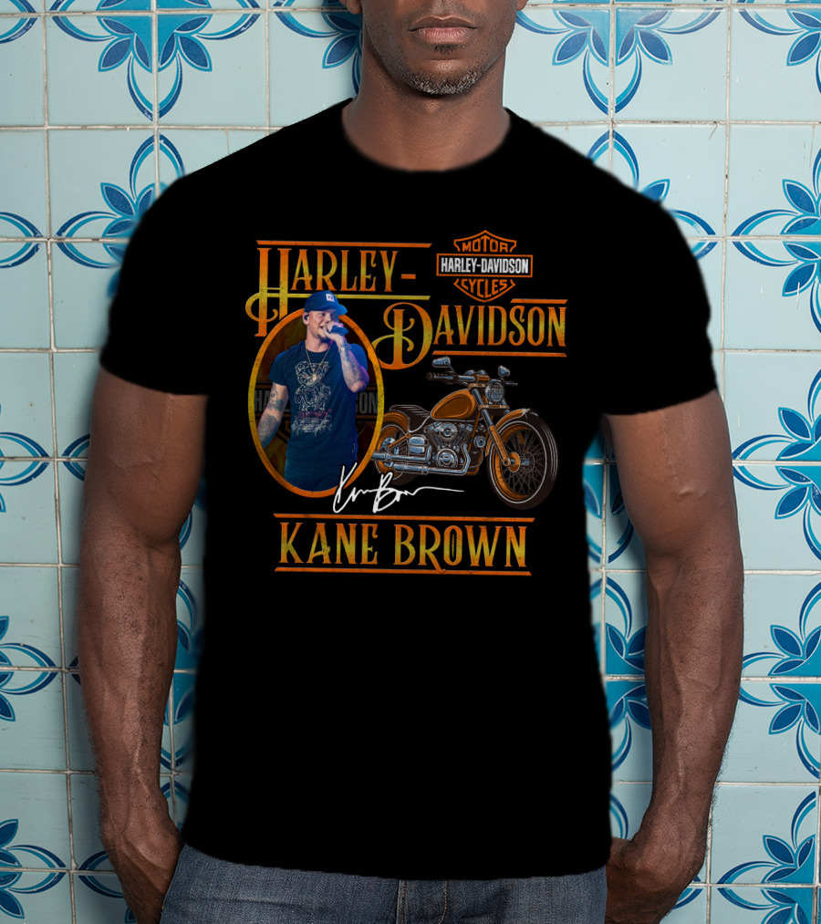 Kane Brown Harley Davidson Motor Cycles T-Shirt