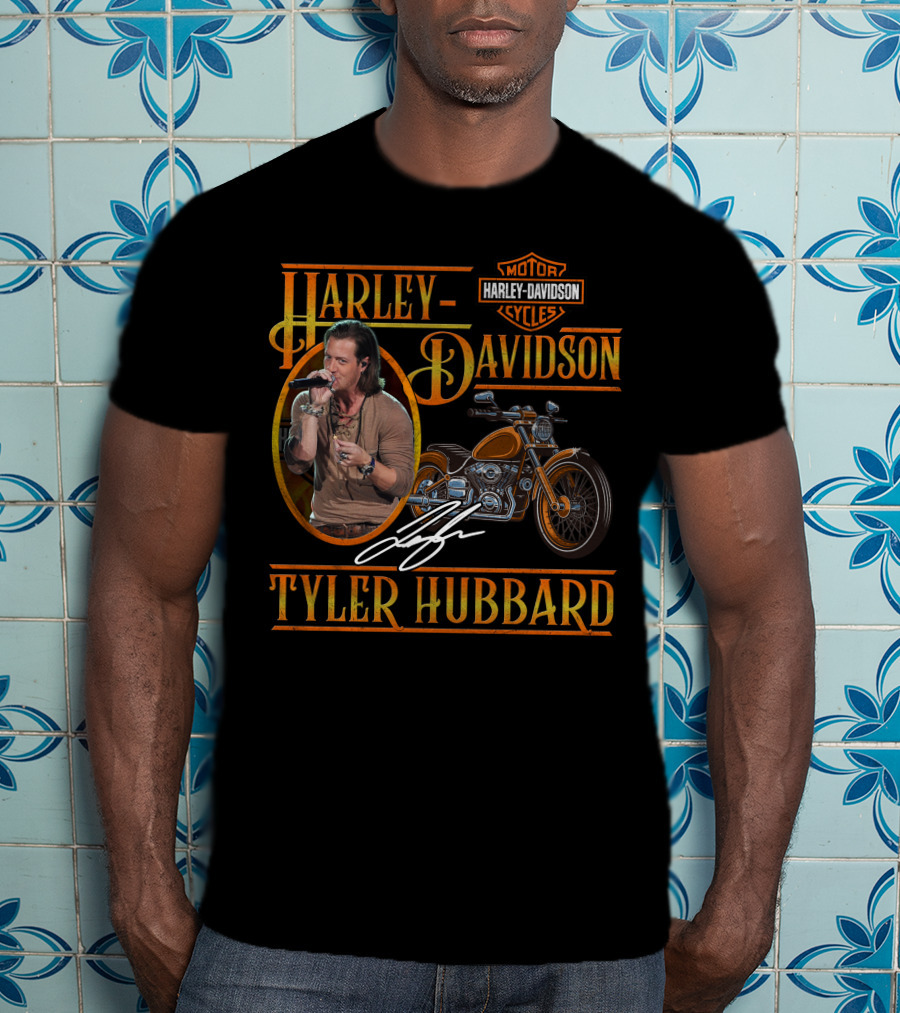 Harley Davidson Tyler Hubbard Motorcycles T-Shirt