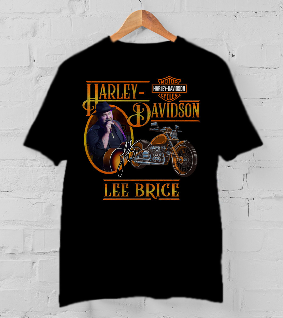 Harley Davidson Lee Brice Motorcycles Signature T-Shirt