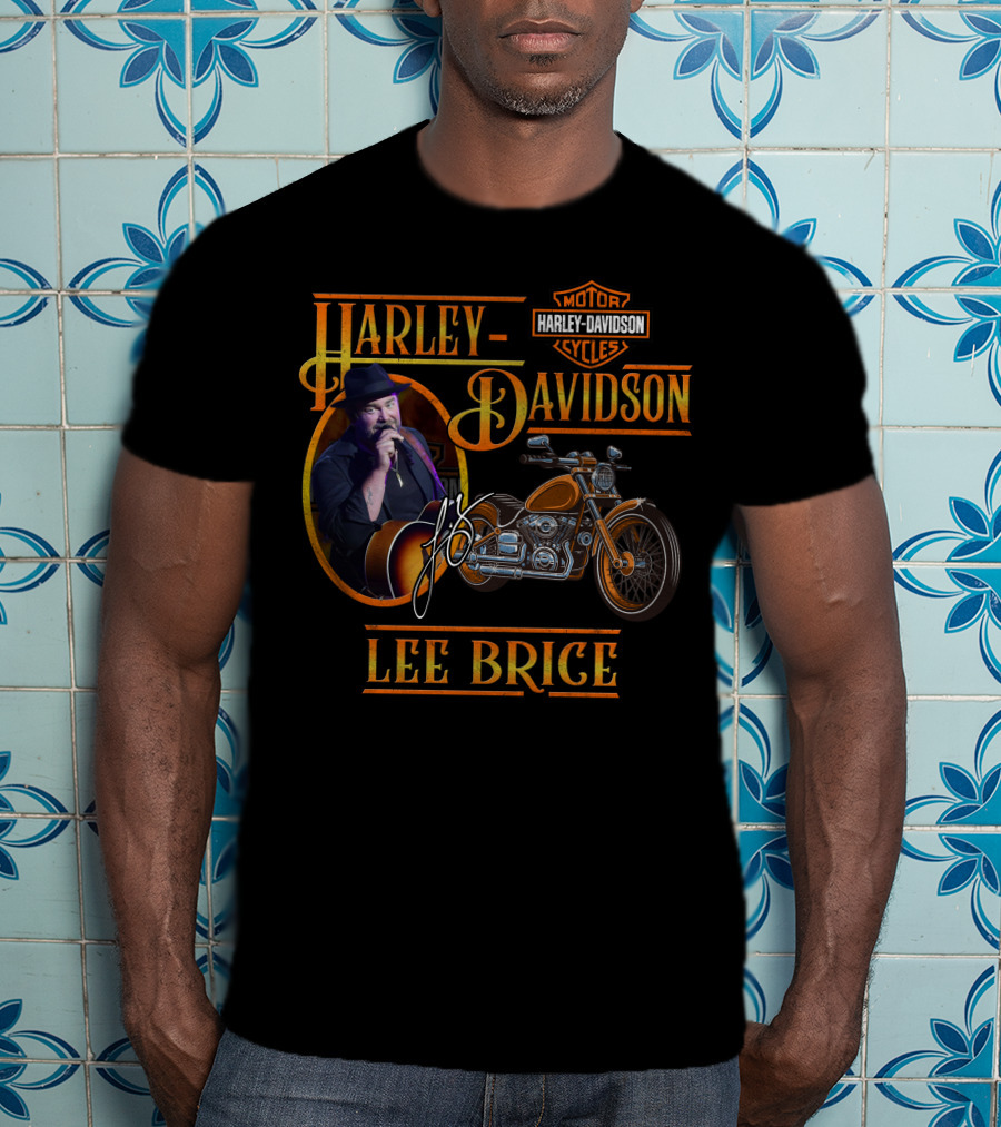 Harley Davidson Lee Brice Motorcycles Signature T-Shirt