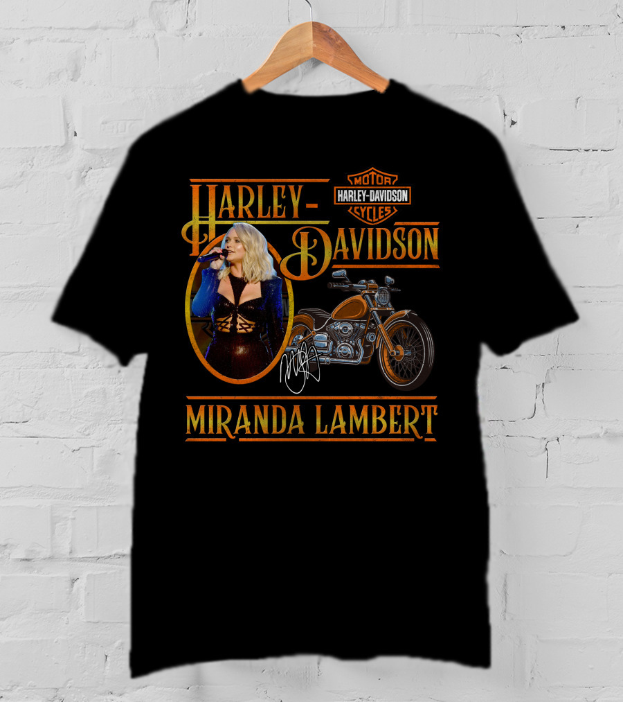 Miranda Lambert Harley Davidson Motorcycles T-Shirt