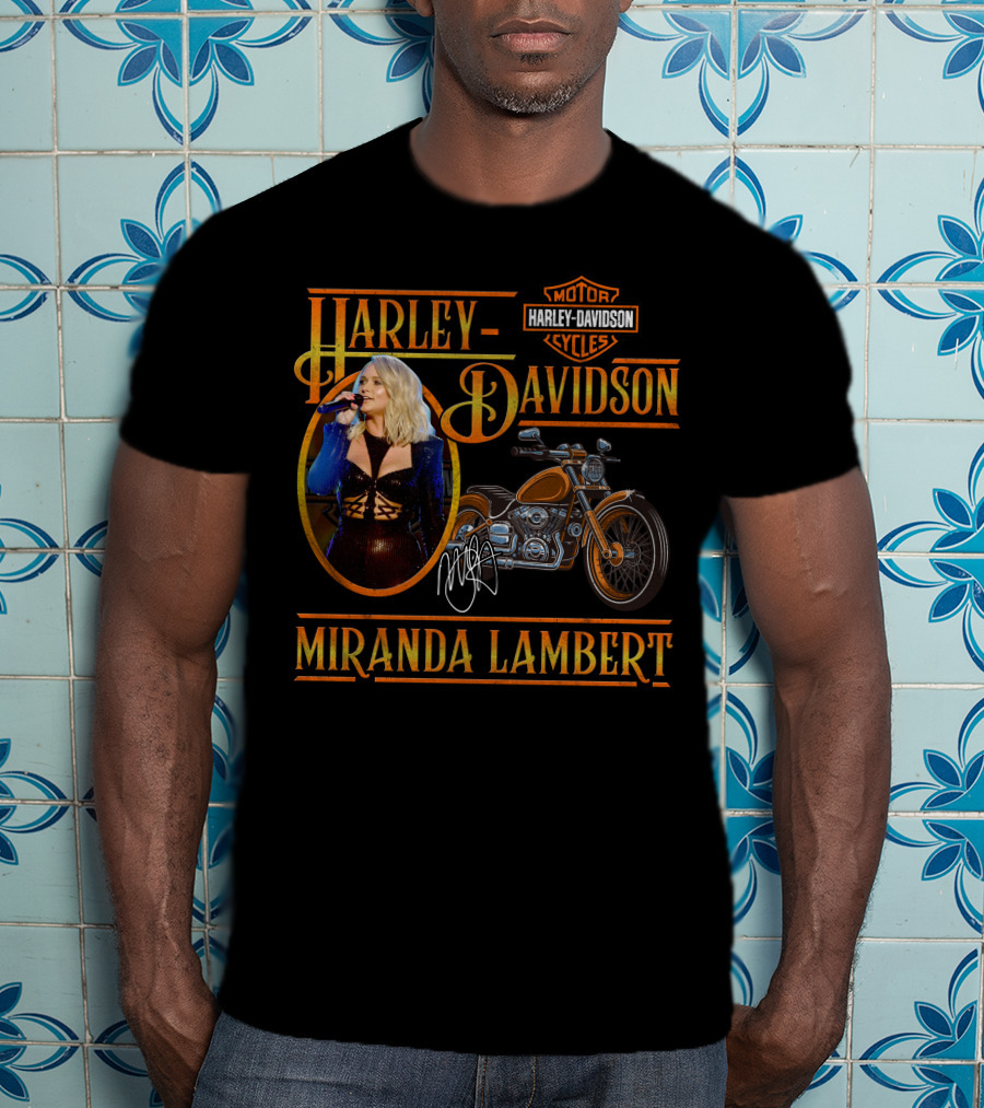 Miranda Lambert Harley Davidson Motorcycles T-Shirt