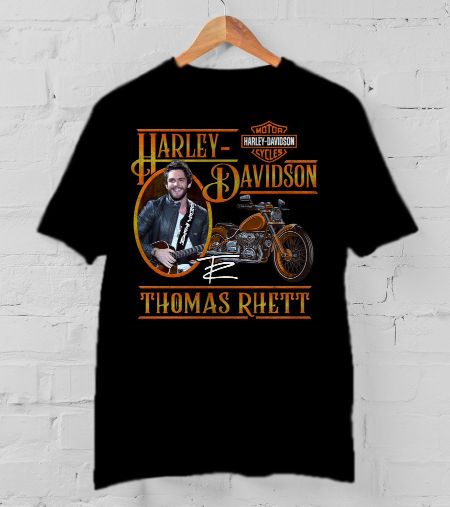 Thomas Rhett Harley Davidson Motor Cycles T-Shirt