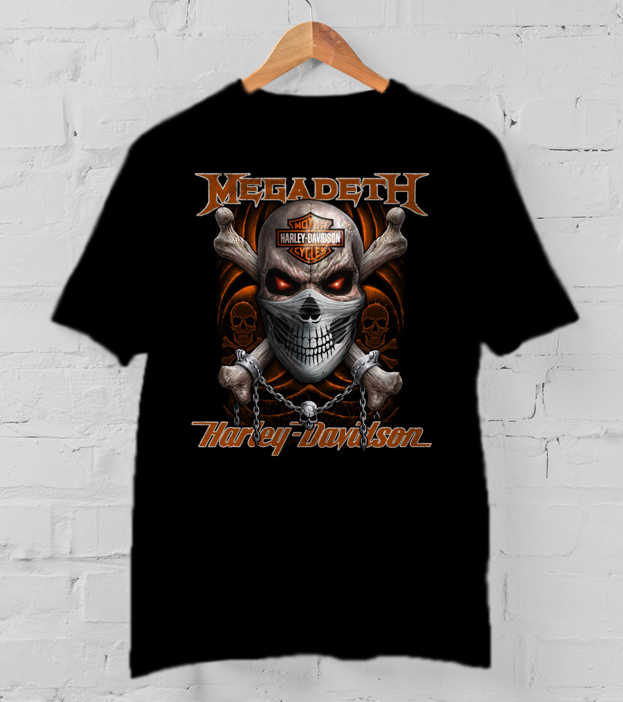 Megadeth Harley Davidson Motor Cycles T-Shirt
