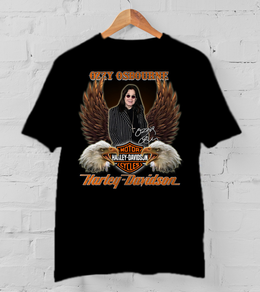Ozzy Osbourne Harley Davidson Motor Cycles T-Shirt