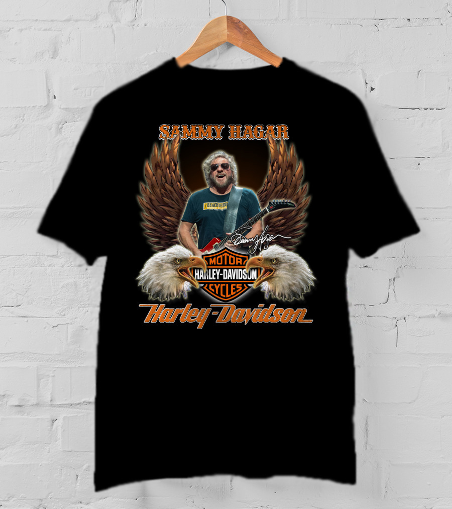 Sammy Hagar Harley Davidson Motorcycles Eagles T-Shirt