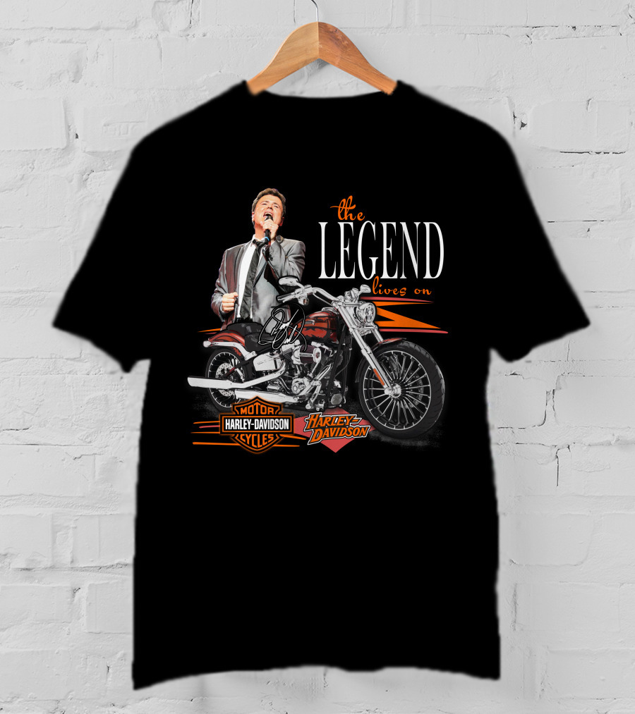 The Legend Lives On Donny Osmond Harley Davidson Motorcycles T-Shirt
