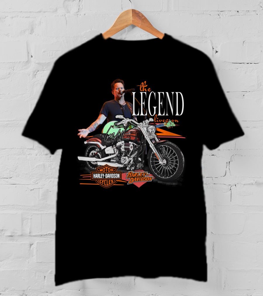 Gary Allan The Legend Lives On Harley Davidson Motorcycles T-Shirt