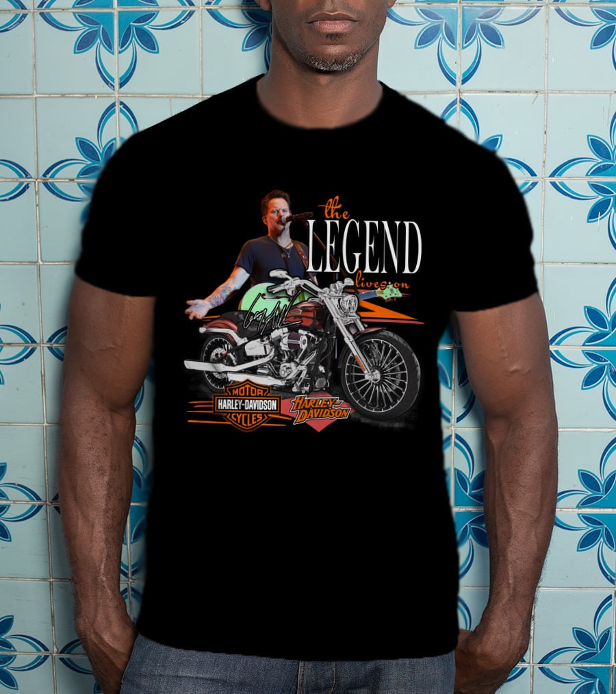 Gary Allan The Legend Lives On Harley Davidson Motorcycles T-Shirt