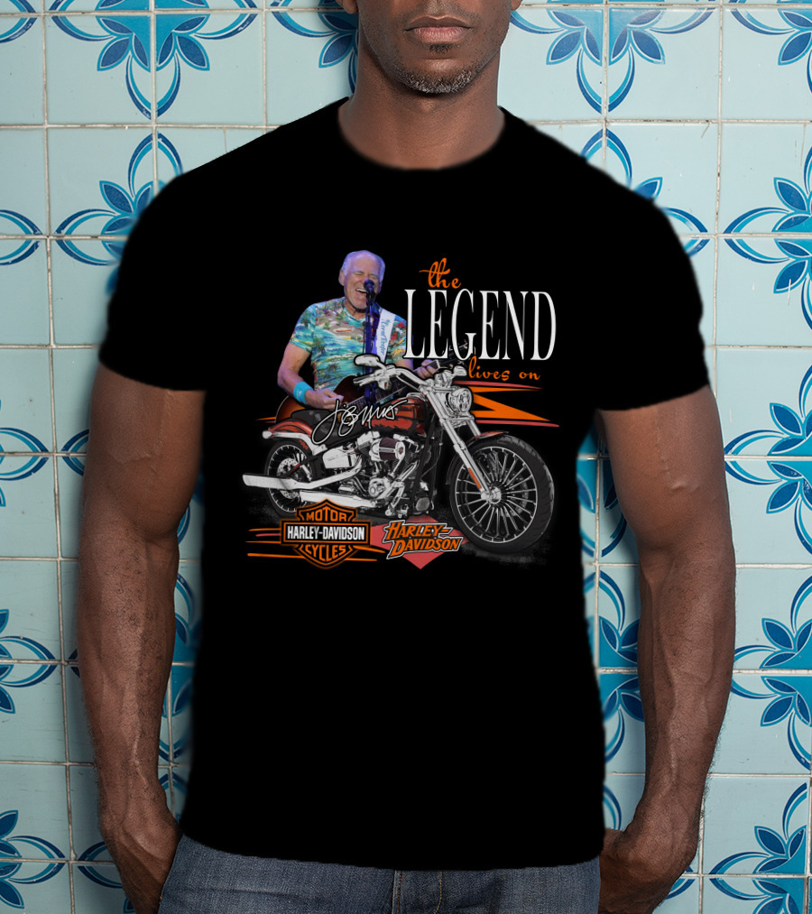 The Legend Lives On Jimmy Buffett Harley Davidson T-Shirt