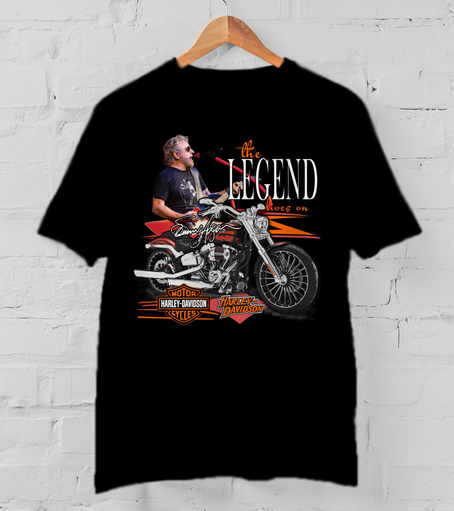 Sammy Hagar The Legend Lives On Harley Davidson Motor Cycles T-Shirt