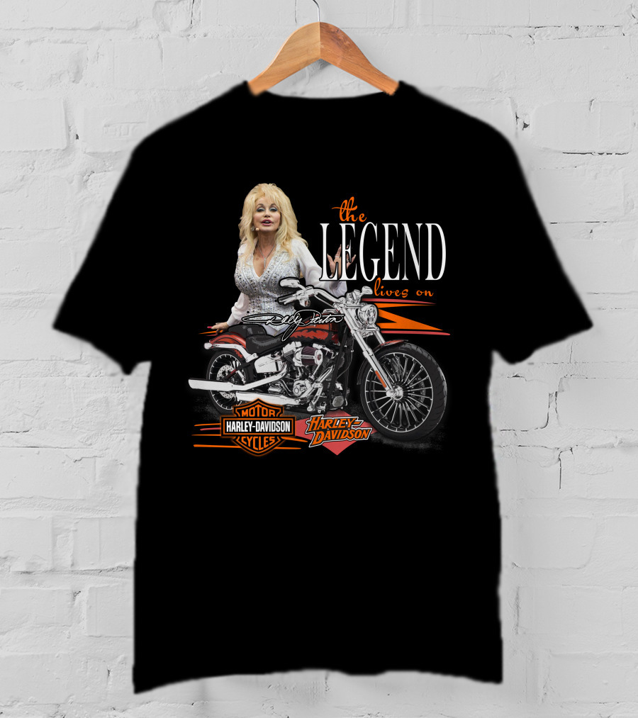 Dolly Parton The Legend Lives On Harley Davidson Cycles T-Shirt
