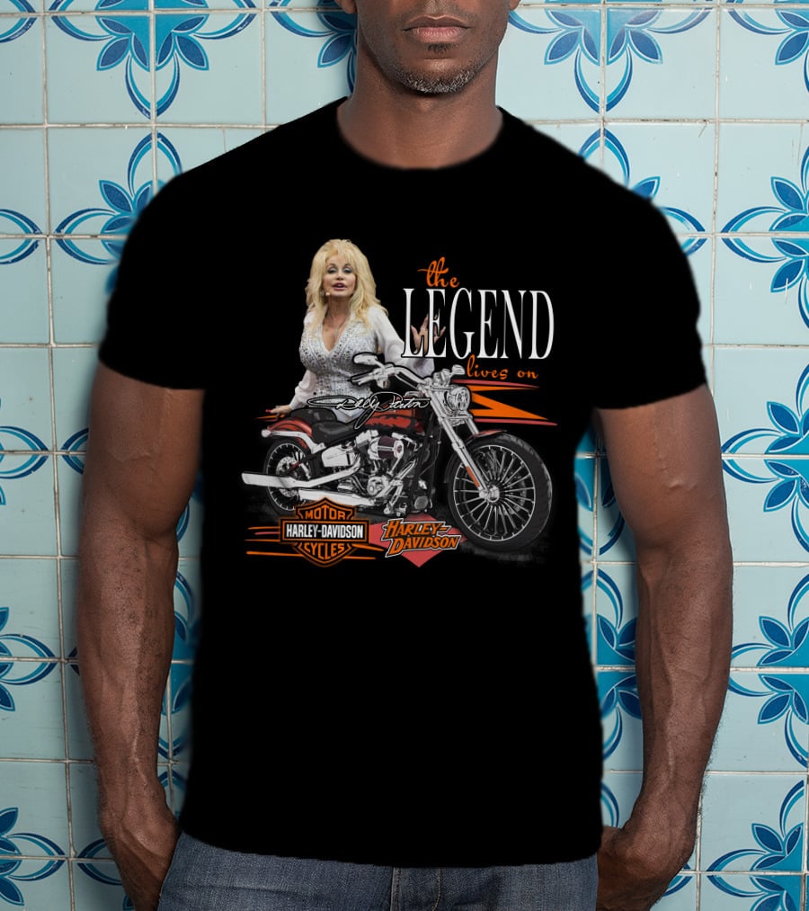 Dolly Parton The Legend Lives On Harley Davidson Cycles T-Shirt