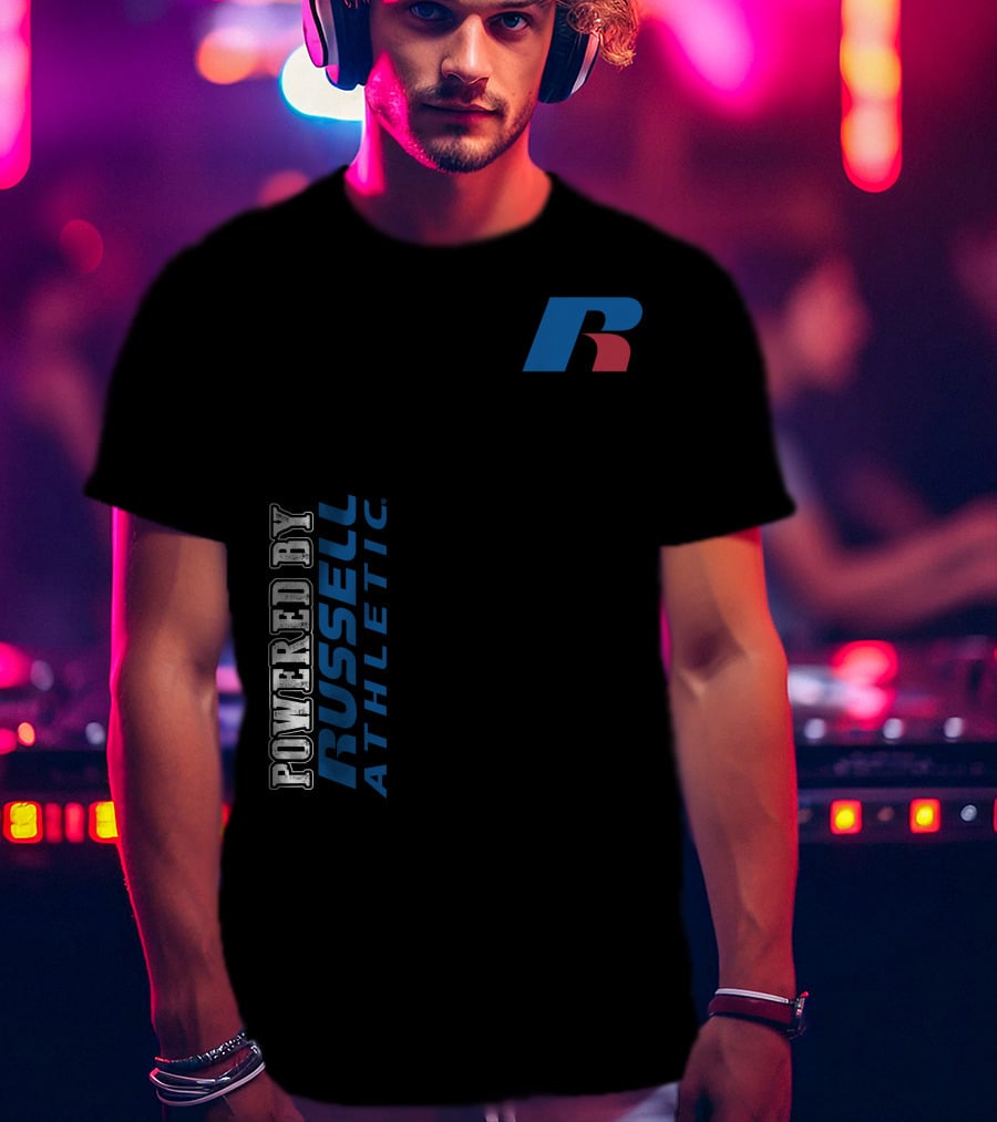 Powered By Russell Athletic R T-Shirt
