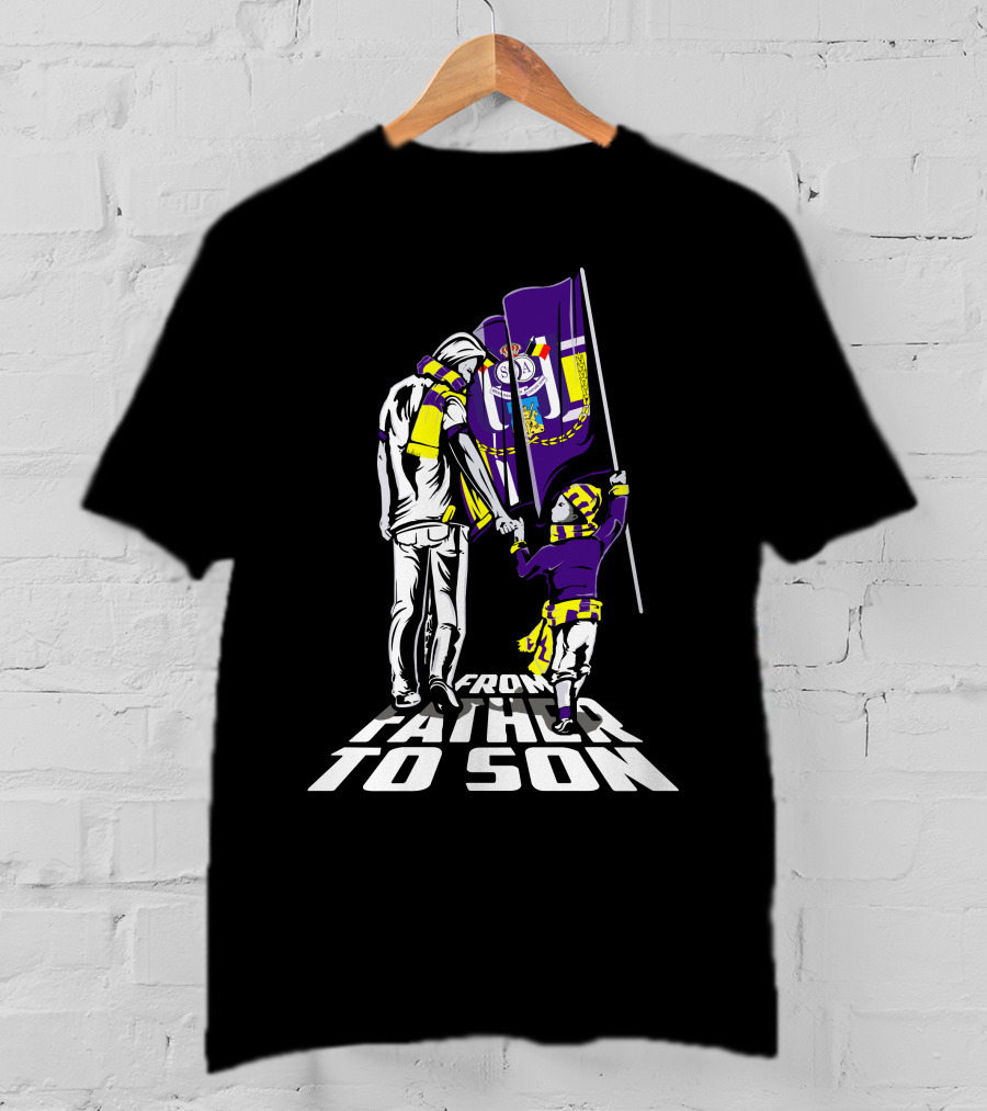 Anderlecht From Father To Son Flag Football Heritage T-Shirt