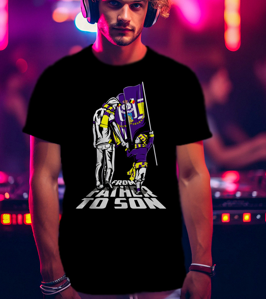 Anderlecht From Father To Son Flag Football Heritage T-Shirt
