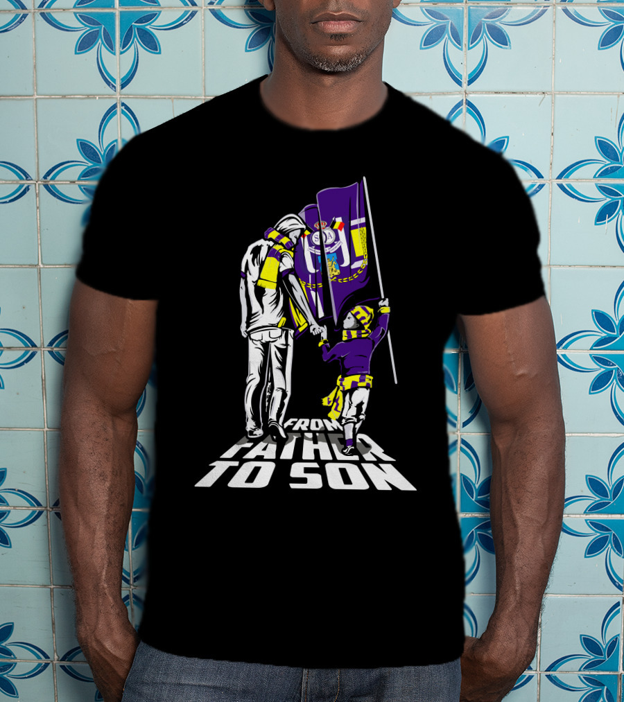Anderlecht From Father To Son Flag Football Heritage T-Shirt