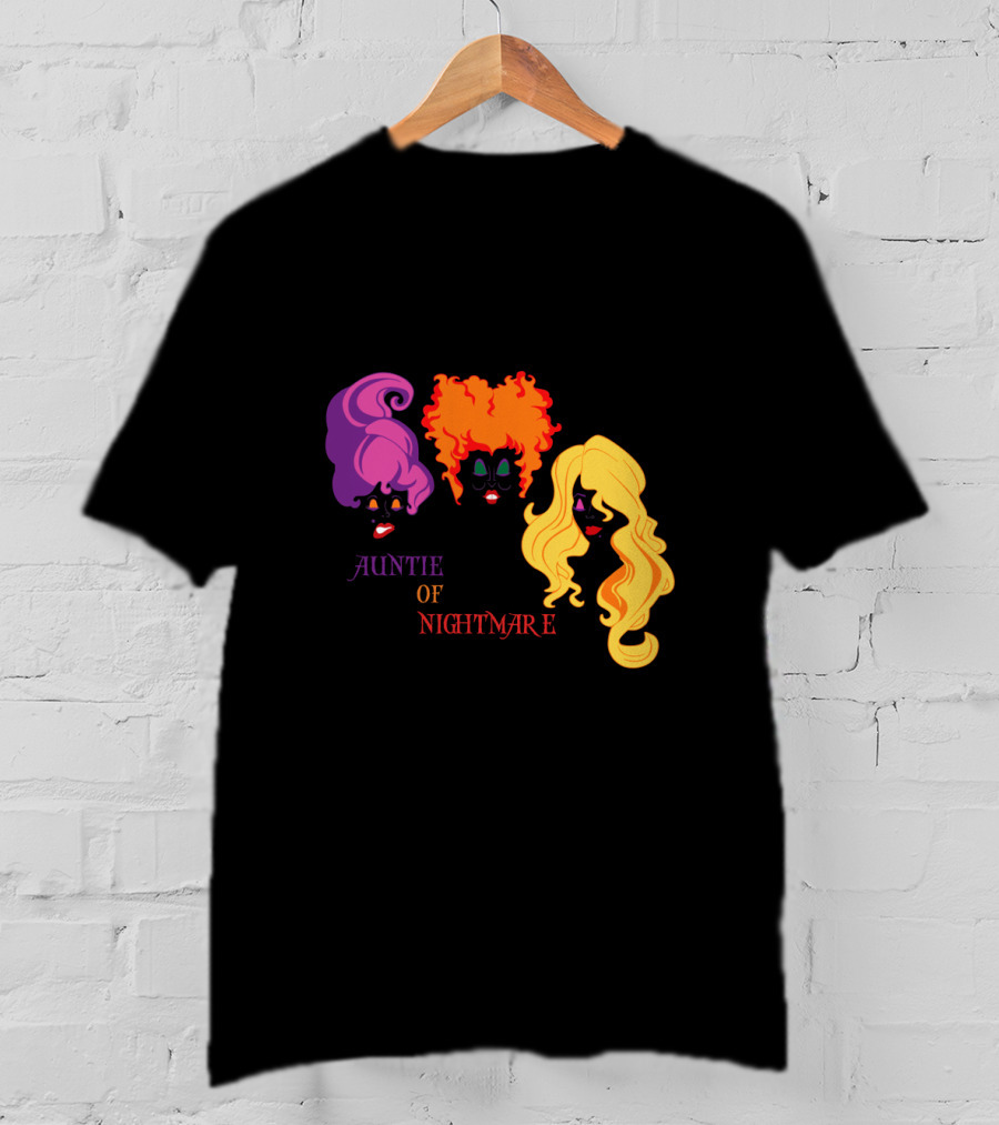 Auntie Of Nightmare Hocus Pocus Witches T-Shirt