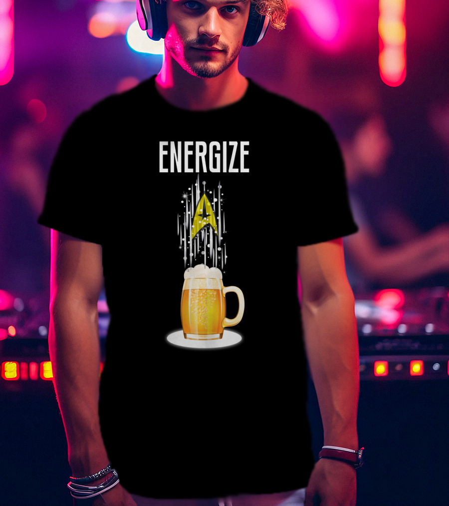 Energize Beer StarTR Badge T-Shirt