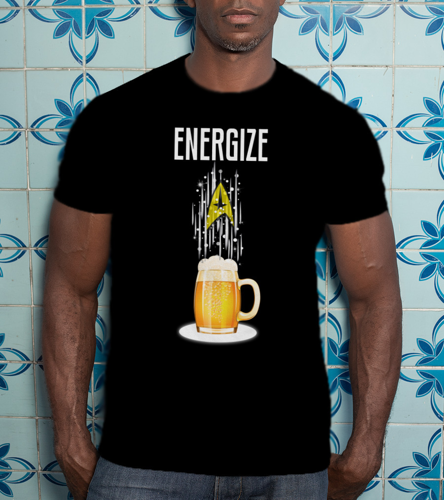 Energize Beer StarTR Badge T-Shirt