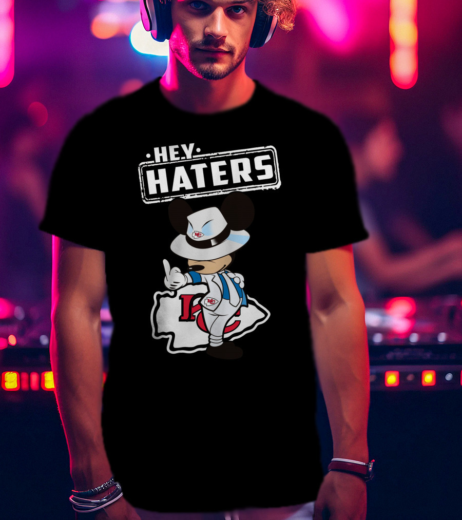 HEY HATERS KC Chiefs Mickey Pose T-Shirt