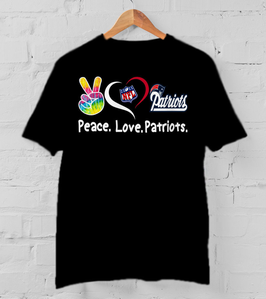 Peace Love NFL Patriots T-Shirt