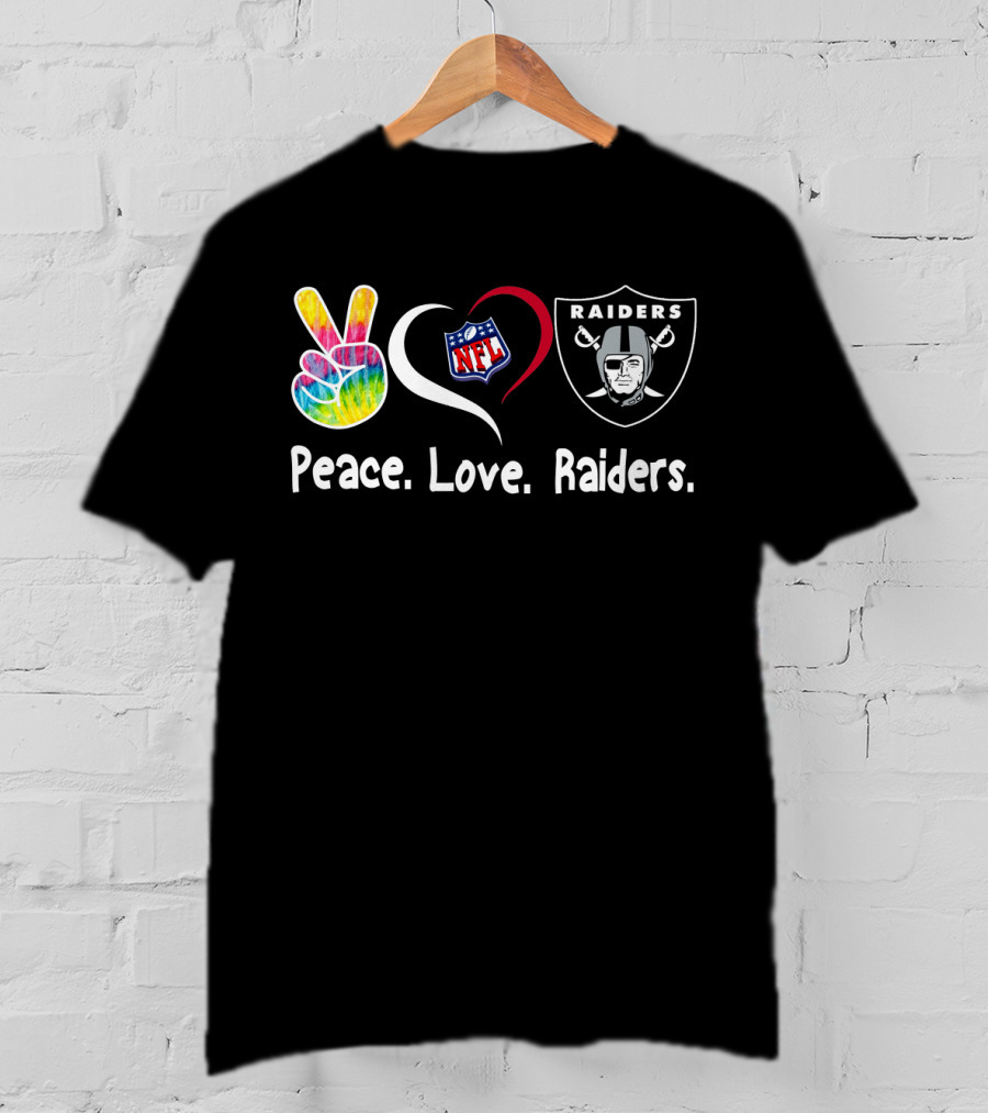 Peace Love NFL Raiders T-Shirt